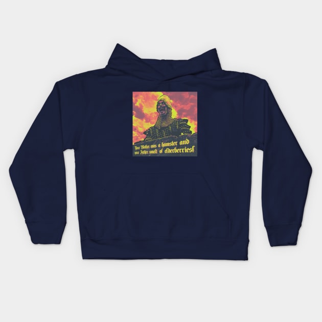 Your Mother Was a Hamster Kids Hoodie by creativespero